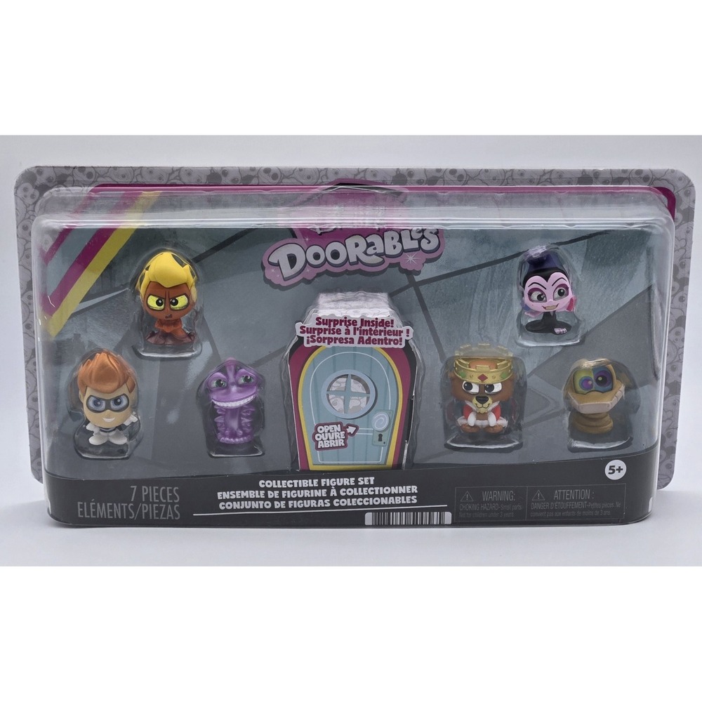 Disney Doorables 7 Piece Collectible Figure Set Surprise Inside New‎